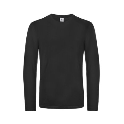 B&C - E190 Unisex Longsleeve Shirt (TU07T) - black XXL