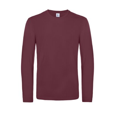 B&C - E190 Unisex Longsleeve Shirt (TU07T) - burgundy M