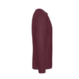 B&C - E190 Unisex Longsleeve Shirt (TU07T) - burgundy M