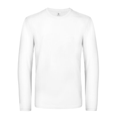 B&C - E190 Unisex Longsleeve Shirt (TU07T) - white L
