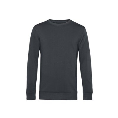 B&C - Organic Crew Neck French Terry ( WU31B) - asphalt (dunkelgrau) L