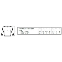 B&C - Organic Crew Neck French Terry ( WU31B) - blue fog L