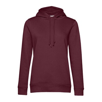 B&C - Organic Hooded Women Kapuzenpullover (WW34B) - burgundy L
