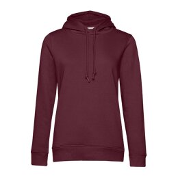 B&C - Organic Hooded Women Kapuzenpullover (WW34B) - burgundy L