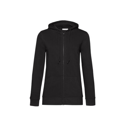 B&C - Organic Zipped Hooded Women (WW36B) - black XL