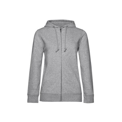 B&C - Organic Zipped Hooded Women (WW36B) - heather grey XXL
