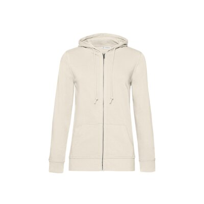 B&C - Organic Zipped Hooded Women (WW36B) - off white XS