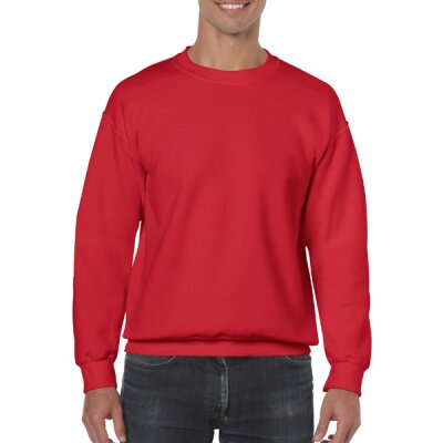 Gildan - 18000 - Heavy Blend Adult Crewneck Sweat - red M
