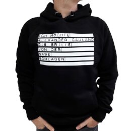 Pascow - Brille von der Nase - Kapuzenpullover - black XXXL