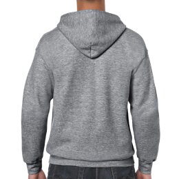 Gildan - 18600 Unisex Heavy Blend Zip Hooded Sweatshirt - graphite heather grey XL