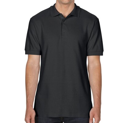 Gildan - 85800 Hammer Premium Cotton Double Piqué Polo Shirt - black M