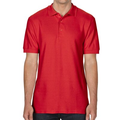 Gildan - 85800 Hammer Premium Cotton Double Piqué Polo Shirt - red M