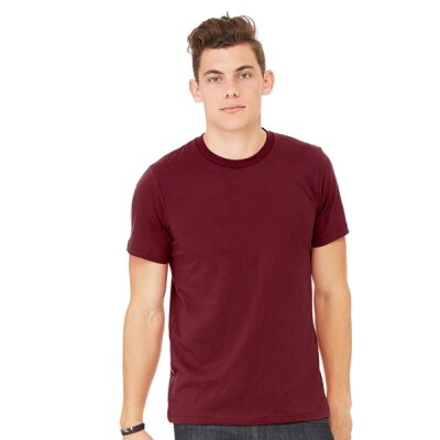Bella + Canvas - 3001 Unisex Jersey Crewneck T-Shirt - maroon XL