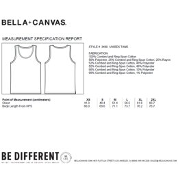 Bella + Canvas - 3480 Unisex Jersey Tank Top - white M