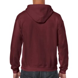Gildan - 18600 Unisex Heavy Blend Zip Hooded Sweatshirt - maroon XL