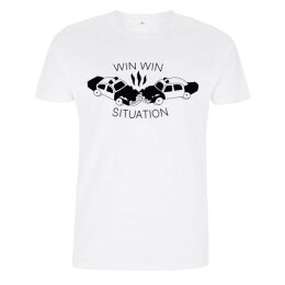 IMKNOTMINK - Win Win Situation - Unisex T-Shirt - white XXL