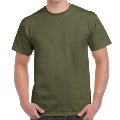 Gildan - 2000 Ultra Cotton Unisex T-Shirt - military green XL