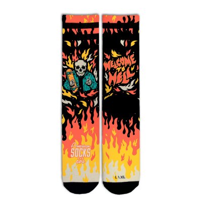 American Socks - Welcome to Hell - Signature - Mid High L-XL / 42-46
