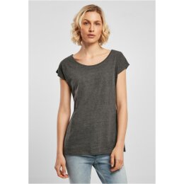 Build Your Brand - Ladies Wide Neck Tee (BB013) - charcoal