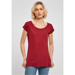 Build Your Brand - Ladies Wide Neck Tee (BB013) - burgundy M