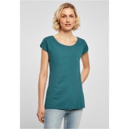Build Your Brand - Ladies Wide Neck Tee (BB013) - teal