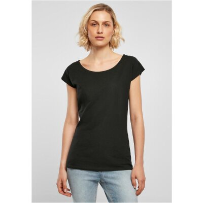 Build Your Brand - Ladies Wide Neck Tee (BB013) - black 3XL