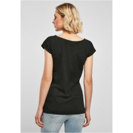Build Your Brand - Ladies Wide Neck Tee (BB013) - black 3XL