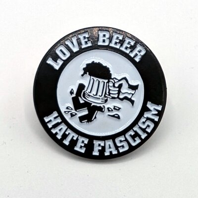 Love Beer - Hate Fascism - Pin