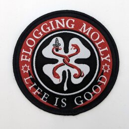 Flogging Molly - Life Is Good - Aufnäher (Patch)