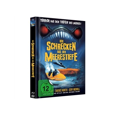 MEDIABOOK BLU-RAY, DVD + HÖRSPIEL CD - DER SCHRECKEN AUS DER MEERESTIEFE - COVER D - BRM
