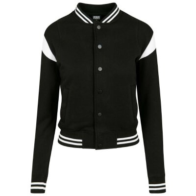 Urban Classics - Ladies Inset College Sweat Jacket (TB2618) - black/white M