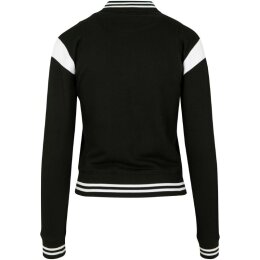 Urban Classics - Ladies Inset College Sweat Jacket (TB2618) - black/white M
