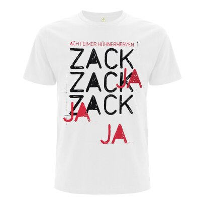 Acht Eimer Hühnerherzen - Zack Zack - T-Shirt - weiß S