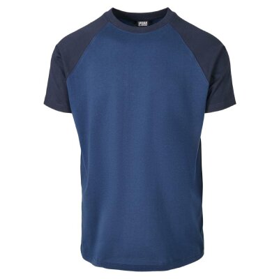 Urban Classics - Raglan Contrast Tee (TB639) - darkblue/midnightnavy