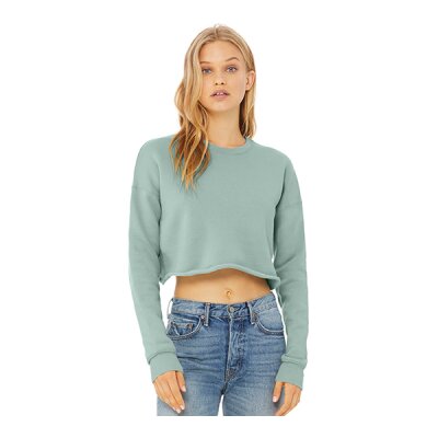 Bella + Canvas - 7503 Women´s Cropped Crew Fleece  - Dusty Blue