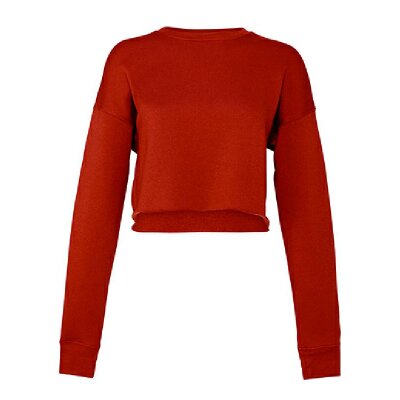 Bella + Canvas - 7503 Women´s Cropped Crew Fleece  - Brick