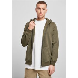 Build Your Brand - Heavy Zip Hoody (BY012) - olive S