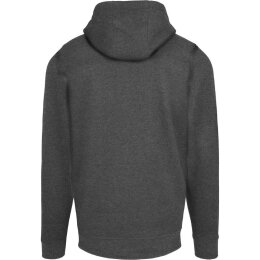 Build Your Brand - Basic Zip Hoody (BB008) - charcoal