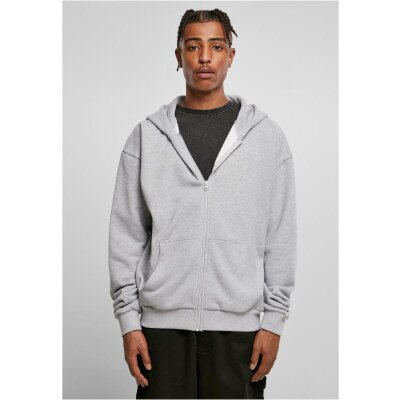 Build Your Brand - Ultra Heavy Zip Hoody (BY192) - heathergrey