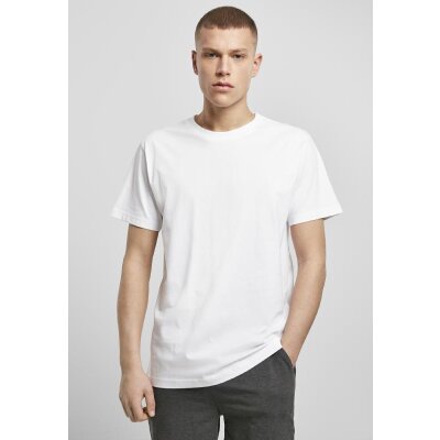 Build Your Brand- Organic T-Shirt Round Neck (BY136) - white  L