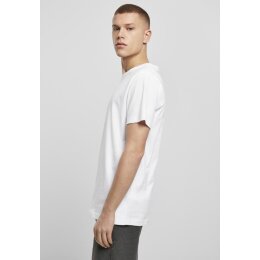 Build Your Brand- Organic T-Shirt Round Neck (BY136) - white  L