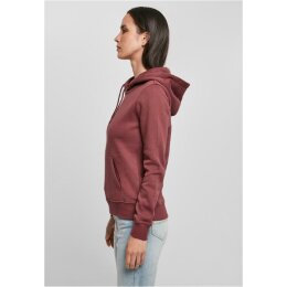 Build Your Brand - Ladies Organic Hoody (BY139) - cherry  S
