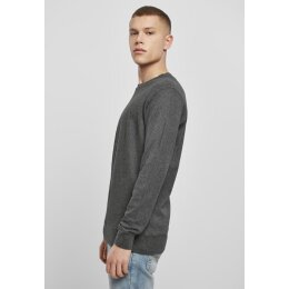 Build Your Brand - Light Crew Sweatshirt (BY010) - charcoal M