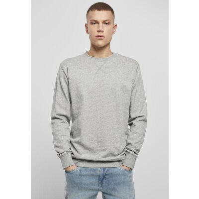 Build Your Brand - Light Crew Sweatshirt (BY010) - heather grey  L