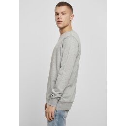 Build Your Brand - Light Crew Sweatshirt (BY010) - heather grey  L