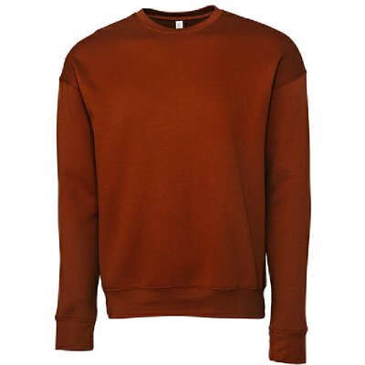 Bella + Canvas - 3945 Unisex Sponge Fleece Drop Shoulder Sweatshirt  - brick