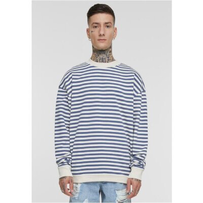 Urban Classics - Striped Crewneck (TB6411) - whitesand/vintageblue