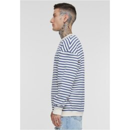 Urban Classics - Striped Crewneck (TB6411) - whitesand/vintageblue L