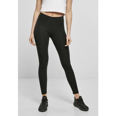 Build Your Brand - Ladies Stretch Jersey Leggings (BY099) - black L