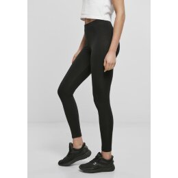 Build Your Brand - Ladies Stretch Jersey Leggings (BY099) - black L
